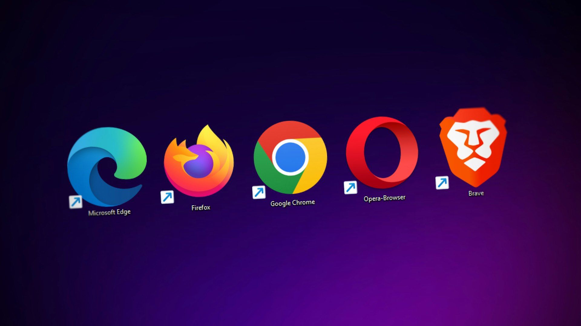 Logos for many different browsers, like Chrome and Brave.